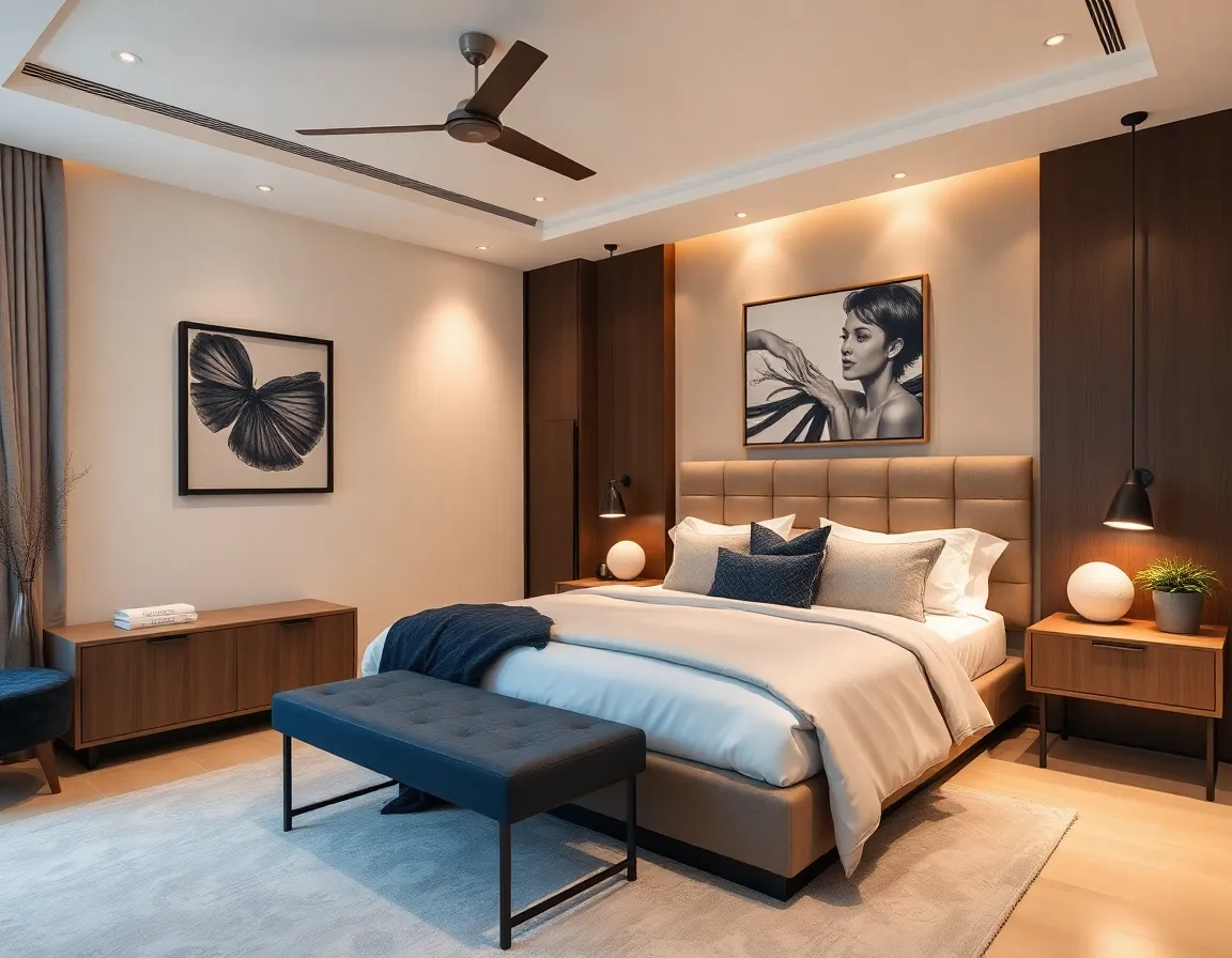 Beautifully redesigned bedroom with stylish decor and furnishings