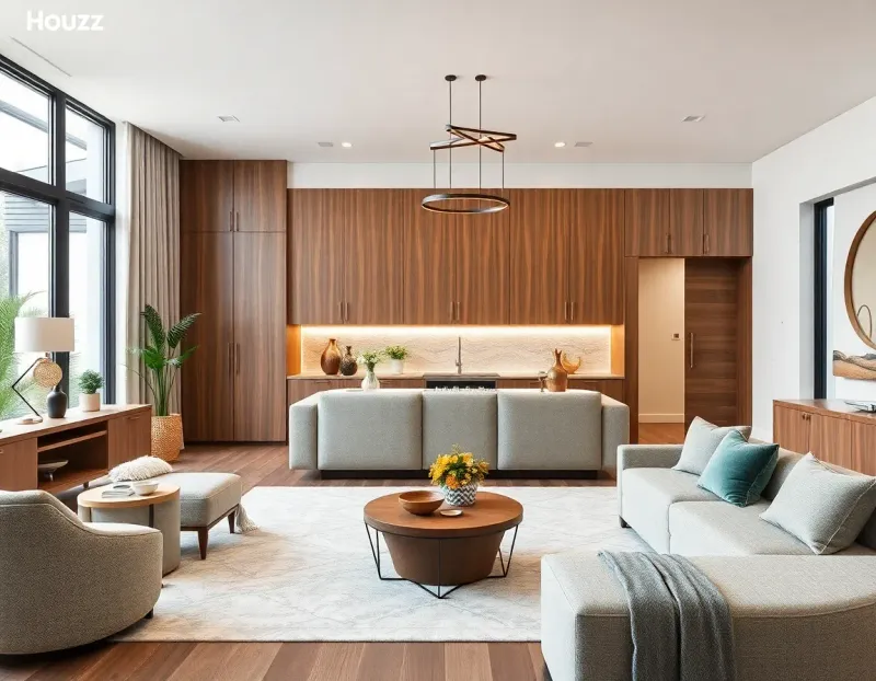 Houzz platform interface showing home design inspiration and remodeling ideas