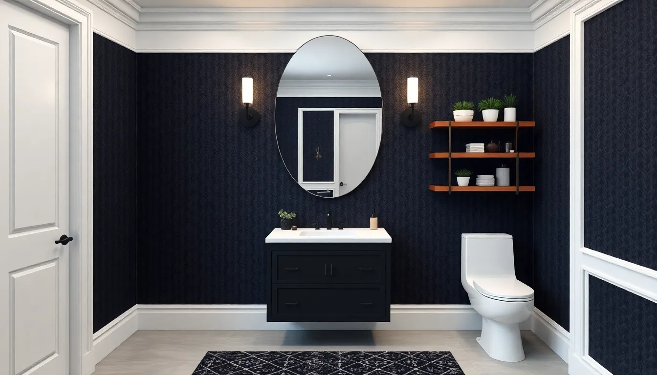 modern – powder-room